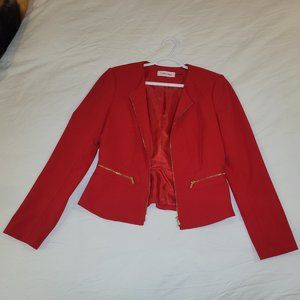 Calvin Klein Red Women's Blazer